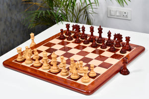 Arabian Knight Series Artisan Luxury Chess Pieces in Bud Rosewood & Boxwood - 4.2" King