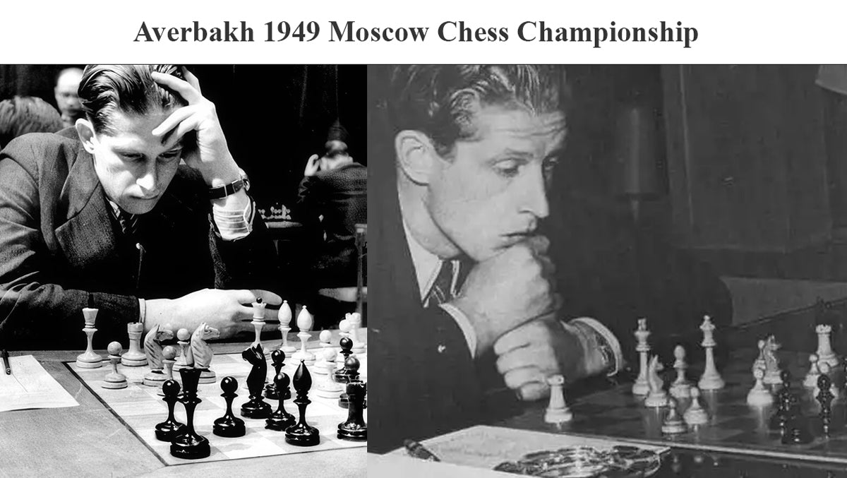 The Repro of Averbakh 1949 Moscow Chess Championship Chess Pieces in Ebonized & Antiqued Boxwood 4.20 inch King - 1130 Grams Weight