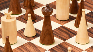 1940s' Art Deco Series Weighted Chess Pieces Sheesham and Boxwood -3.8" King