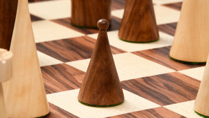 1940s' Art Deco Series Weighted Chess Pieces Sheesham and Boxwood -3.8" King