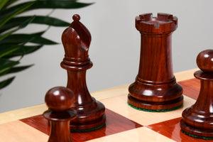 The Imperial Collector Series (Sinquefield Cup 2014) Chess Pieces V2.0 in Bud Rosewood & Boxwood - 3.75" King