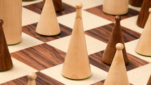 1940s' Art Deco Series Weighted Chess Pieces Sheesham and Boxwood -3.8" King