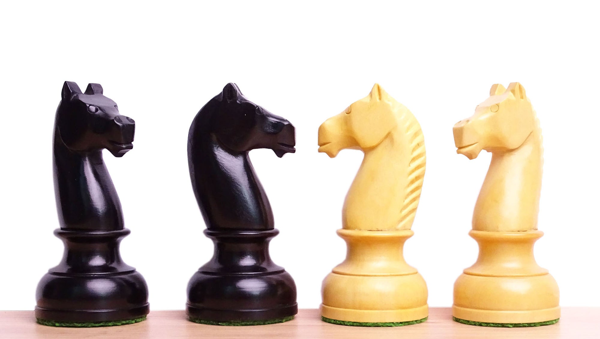 Chess Pieces in Ebonized Boxwood