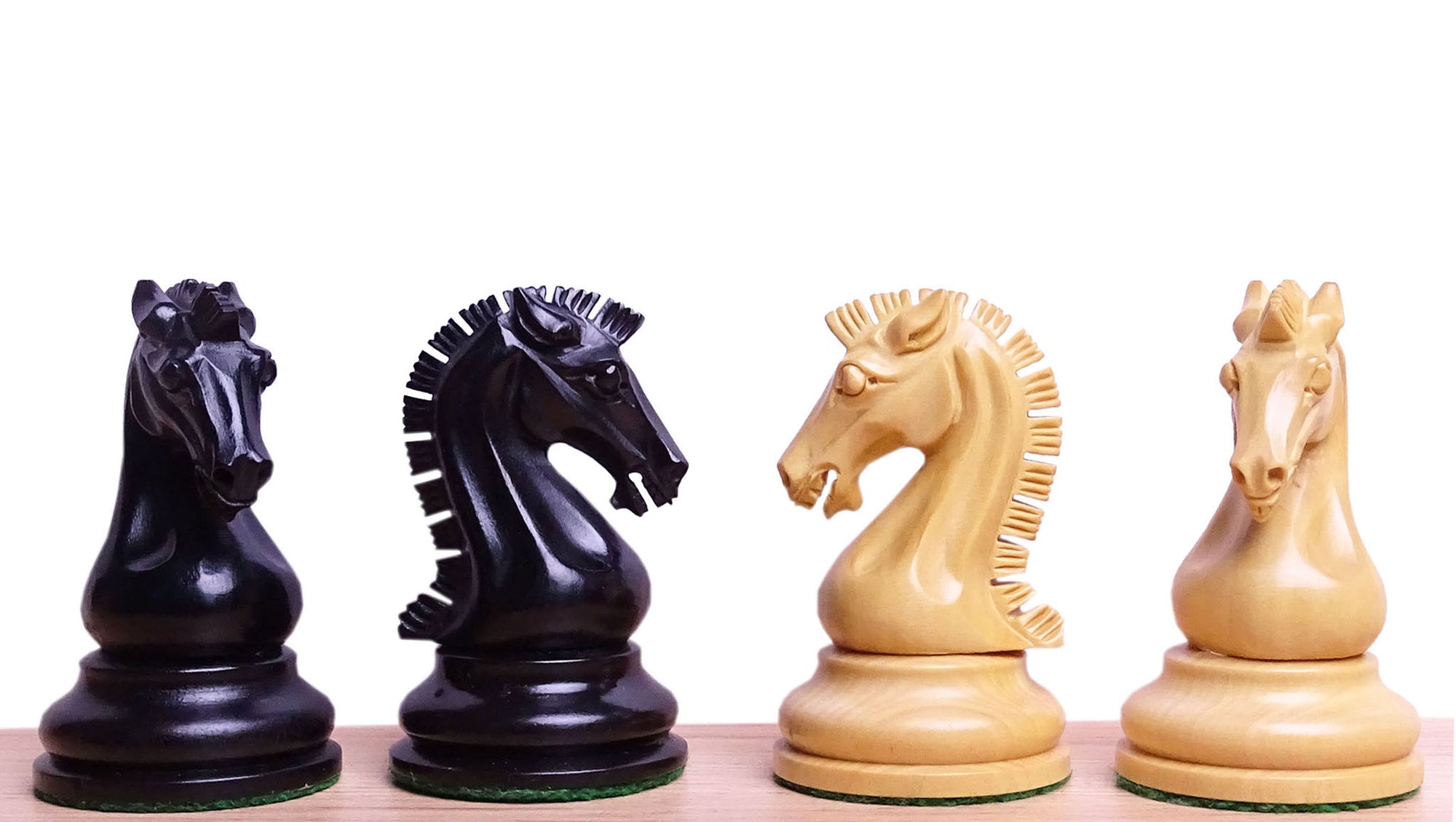 Chess Pieces in Ebony and Boxwood