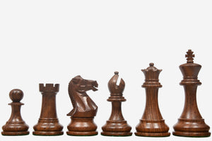Pro Tournament Staunton Weighted Chess Pieces Sheesham & Boxwood 3.8"- King
