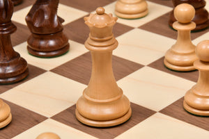 Pro Tournament Staunton Weighted Chess Pieces Sheesham & Boxwood 3.8"- King