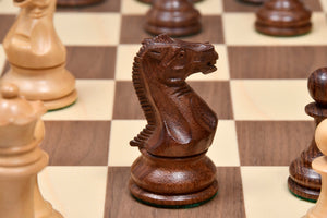 Pro Tournament Staunton Weighted Chess Pieces Sheesham & Boxwood 3.8"- King