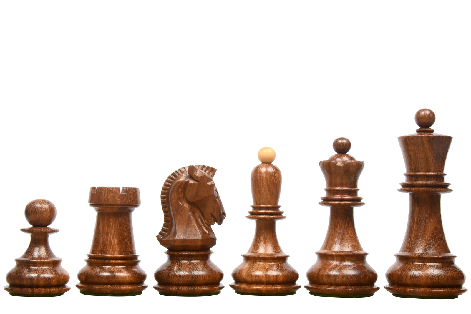 1950 Dubrovnik Bobby Fischer Chess Pieces Sheesham & Boxwood 3.75" King