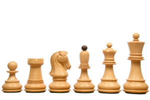1950 Dubrovnik Bobby Fischer Chess Pieces Sheesham & Boxwood 3.75" King