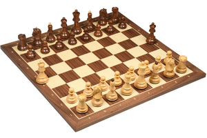 1950 Dubrovnik Bobby Fischer Chess Pieces Sheesham & Boxwood 3.75" King