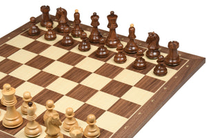 1950 Dubrovnik Bobby Fischer Chess Pieces Sheesham & Boxwood 3.75" King
