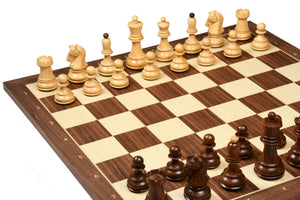 1950 Dubrovnik Bobby Fischer Chess Pieces Sheesham & Boxwood 3.75" King