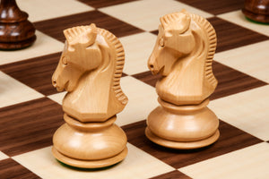 1950 Dubrovnik Bobby Fischer Chess Pieces Sheesham & Boxwood 3.75" King