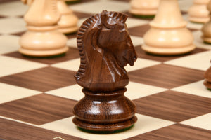 1950 Dubrovnik Bobby Fischer Chess Pieces Sheesham & Boxwood 3.75" King