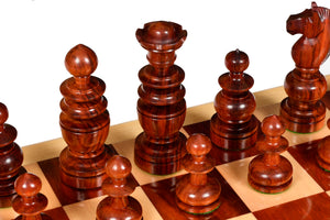 Antique French Regency Chess Pieces Bud Rosewood & Boxwood 4.2"