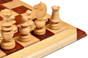 Antique French Regency Chess Pieces Bud Rosewood & Boxwood 4.2"