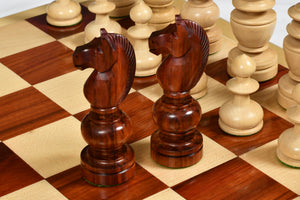 Antique French Regency Chess Pieces Bud Rosewood & Boxwood 4.2"