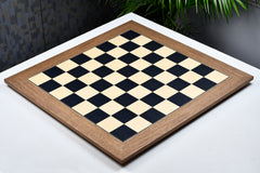 Wooden Deluxe Black Dyed Poplar & Sycamore with Matte Finish Chess Board 24" - 60 mm FREE Gift