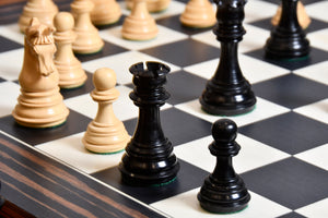 New Imperial Weighted Chess Pieces Genuine Ebony 3.75" Extra Queens