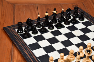 1935 Warsaw Capablanca Simultaneous Chess Set Ebony & Boxwood 3.8"- King