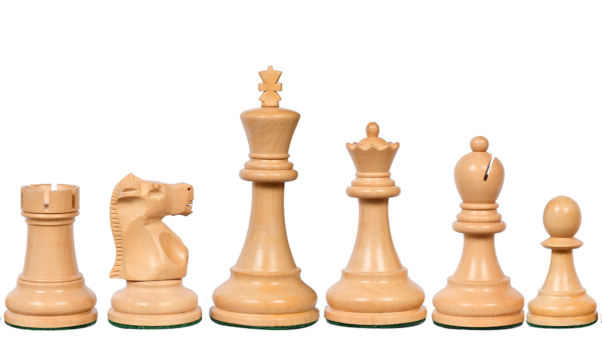 1972 Reproduced Fischer-Spassky Staunton Pattern Chess Pieces V2.0 in Bud Rosewood & Boxwood - 3.75" King
