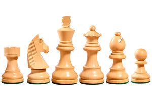 Tournament Series Staunton Chess Pieces with German Knight in Sheesham & Box Wood - 3" King
