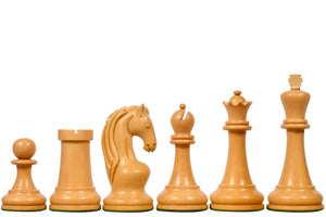 Reproduced 1963-1966 Piatigorsky Cup Chess Pieces in Bud Rosewood / Boxwood - 4.2" King