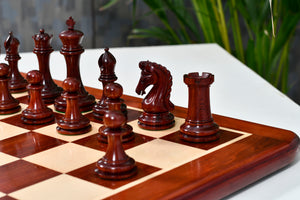 The Imperial Collector Series (Sinquefield Cup 2014) Chess Pieces V2.0 in Bud Rosewood & Boxwood - 3.75" King