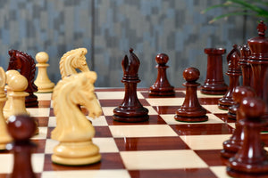 The Imperial Collector Series (Sinquefield Cup 2014) Chess Pieces V2.0 in Bud Rosewood & Boxwood - 3.75" King