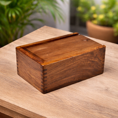 Sheesham Wood Tournament Chess Storage Box for 3.8" Sets FREE Gift
