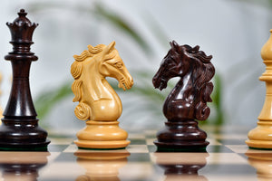 Shera Series Staunton Weighted Chess Pieces V2.0 in Rosewood / Boxwood - 4.5" King