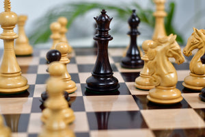 Shera Series Staunton Weighted Chess Pieces V2.0 in Rosewood / Boxwood - 4.5" King