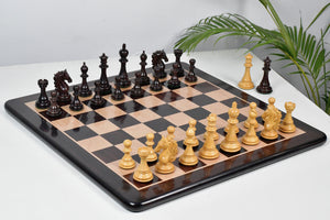 Shera Series Staunton Weighted Chess Pieces V2.0 in Rosewood / Boxwood - 4.5" King