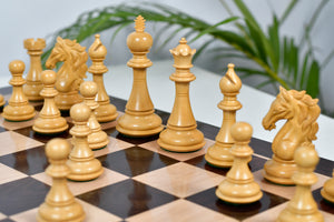 Shera Series Staunton Weighted Chess Pieces V2.0 in Rosewood / Boxwood - 4.5" King