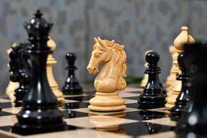 Shera Series Triple Weighted Chess Pieces Ebonized Boxwood 4.5" - King