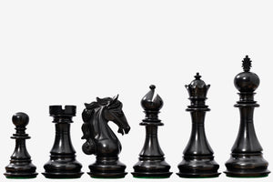 Shera Series Triple Weighted Chess Pieces Ebonized Boxwood 4.5" - King