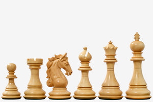 Shera Series Triple Weighted Chess Pieces Ebonized Boxwood 4.5" - King