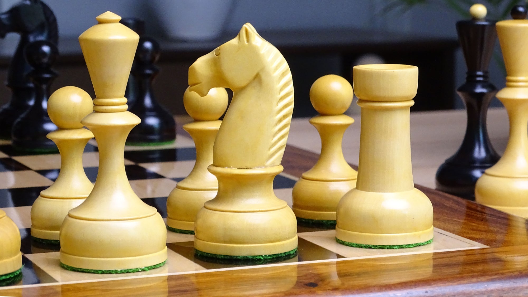 Soviet Era wooden Chess Pieces