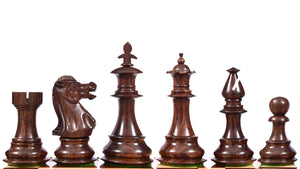 British Staunton Series Wooden Chess Pieces in Anjan Wood & Box Wood - 3.7'' King