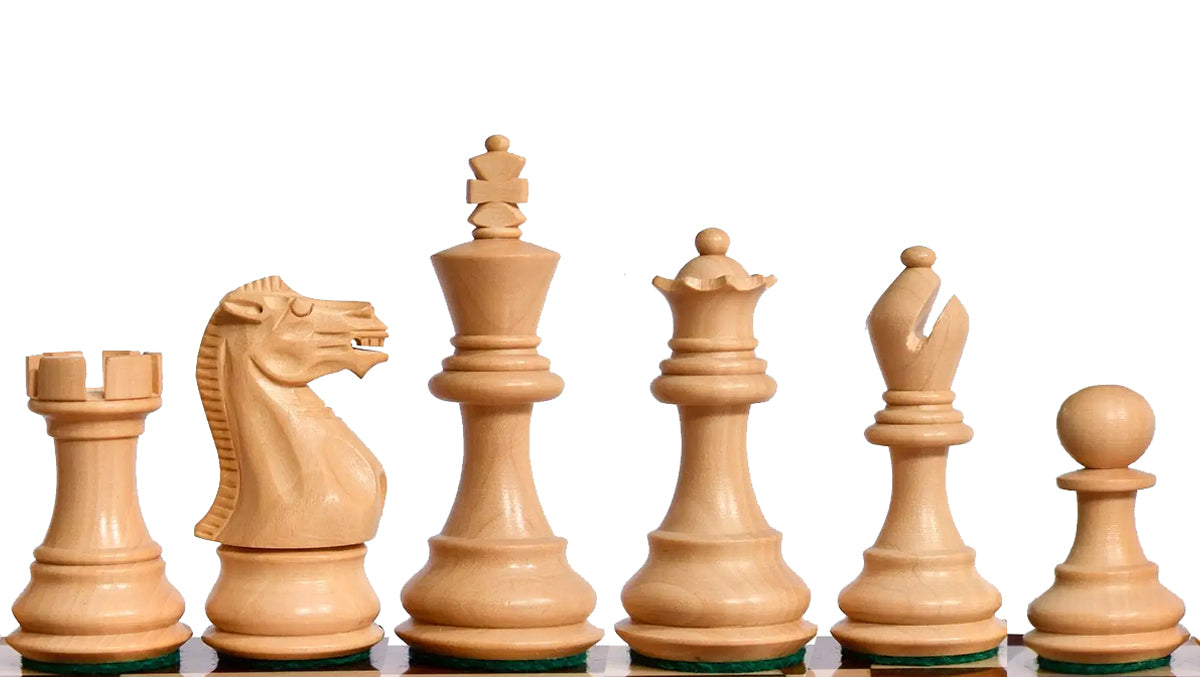 The Player Series Staunton Chess Pieces in Sheesham Wood & BoxWood - 3.0" King Extra Queens