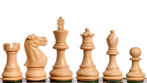 The Player Series Staunton Chess Pieces in Sheesham Wood & BoxWood - 3.0" King Extra Queens