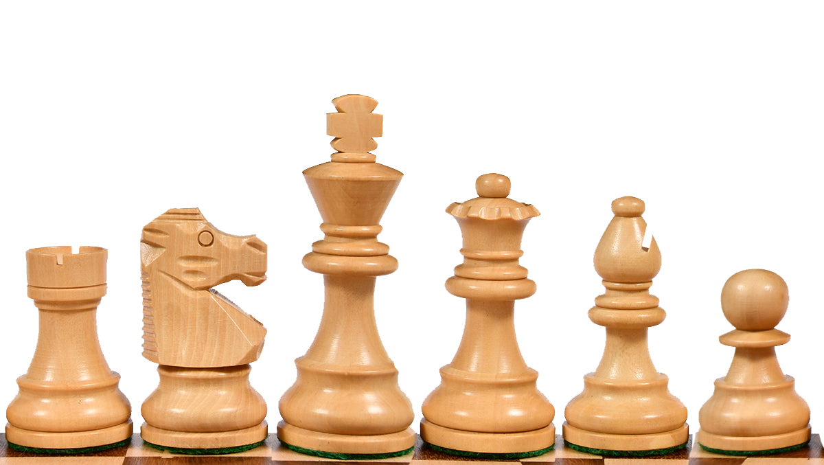 Reproduced French Lardy Exclusive Wooden Chess Pieces – Handcrafted in Sheesham & Boxwood | 3" King with Extra Queens