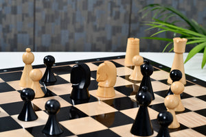 The Australian War Memorial Reproduced Chess Pieces by ACF in Ebonized & Natural Boxwood / King Base Stamping - 3.5" King -Shop Now