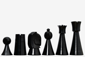The Australian War Memorial Reproduced Chess Pieces by ACF in Ebonized & Natural Boxwood / King Base Stamping - 3.5" King -Shop Now