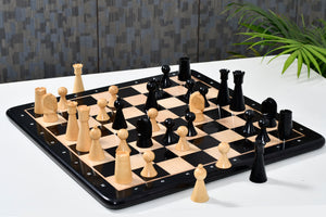 The Australian War Memorial Reproduced Chess Pieces by ACF in Ebonized & Natural Boxwood / King Base Stamping - 3.5" King -Shop Now