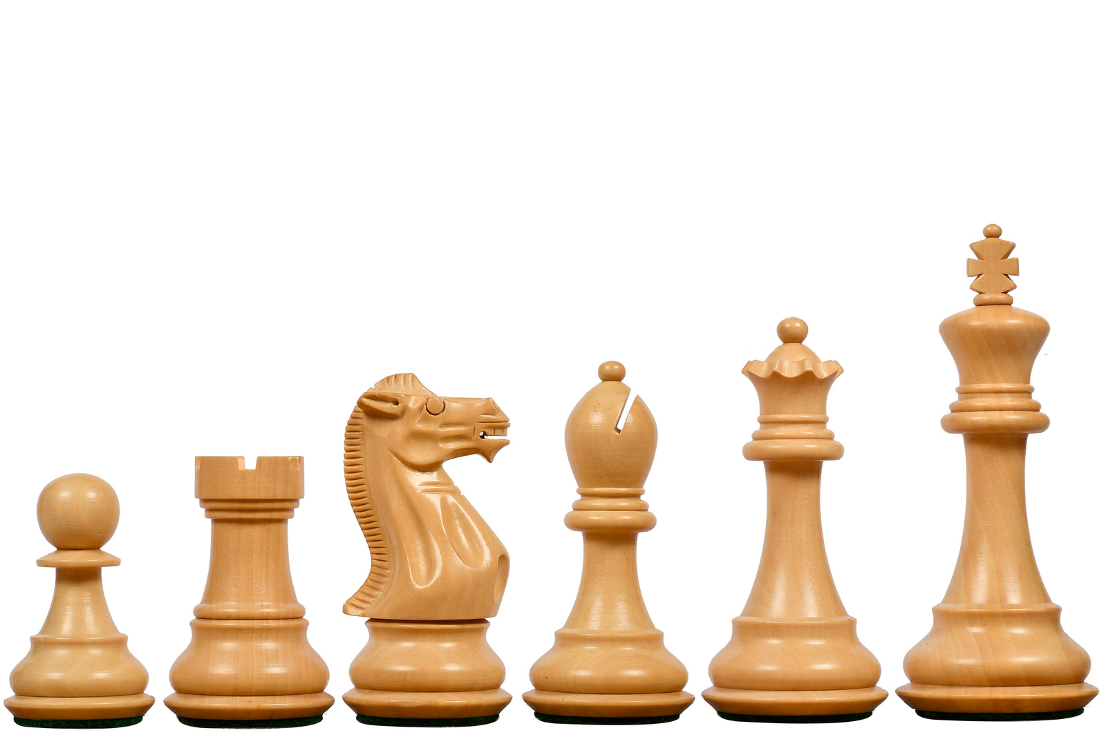 Desert Gold Staunton Series Wooden Chess Pieces in Sheesham & Boxwood - 4.0" King