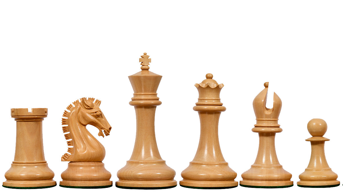 The Sinquefield Cup 2017 Reproduced Original Chess Pieces in Genuine Ebony Wood & Boxwood - 3.75" King