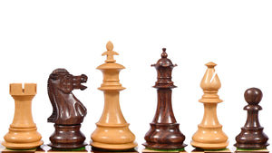 British Staunton Series Wooden Chess Pieces in Anjan Wood & Box Wood - 3.7'' King