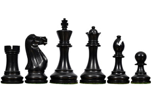 The CB Grandmaster Staunton Series Chess Pieces - 3.75" King in Ebonized Boxwood & Natural Boxwood