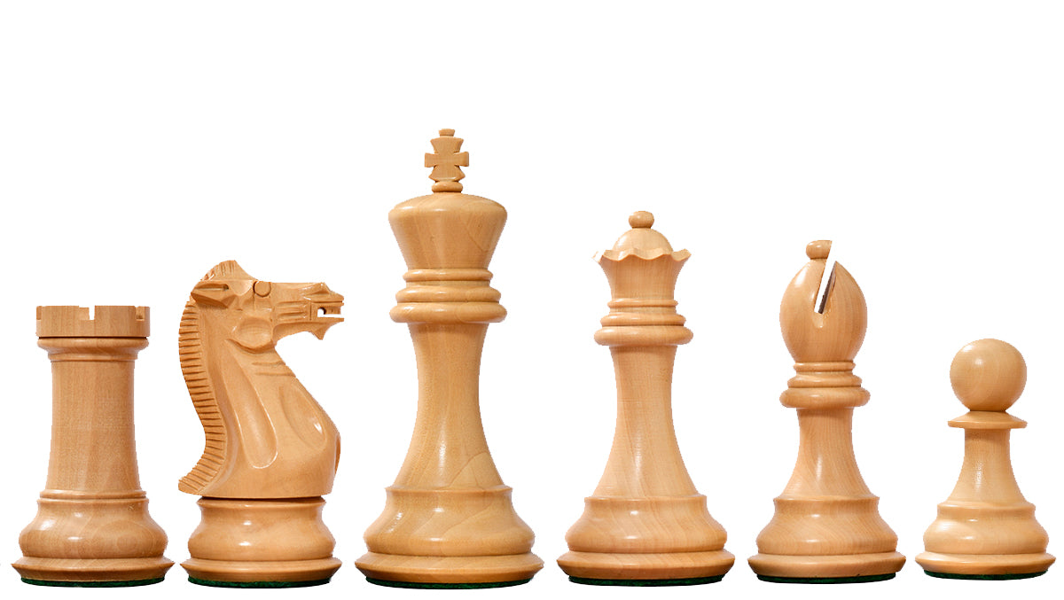 The Honour of Staunton (HOS) Series Weighted Chess Pieces in Bud Rosewood & Box Wood - 4.0" King